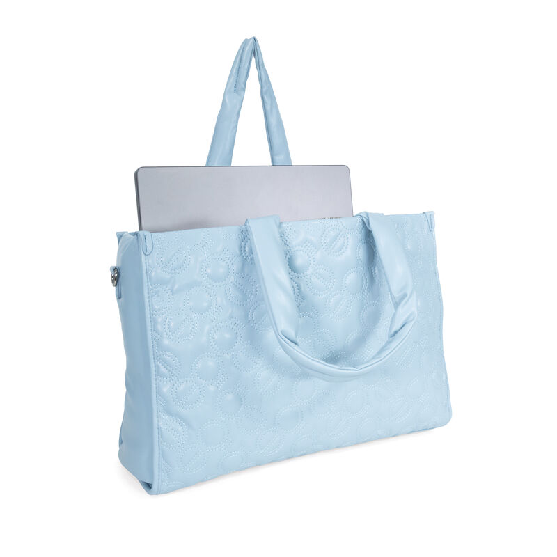 Bolsa Tote Grande Bordado De Monogramas Color A... image number null