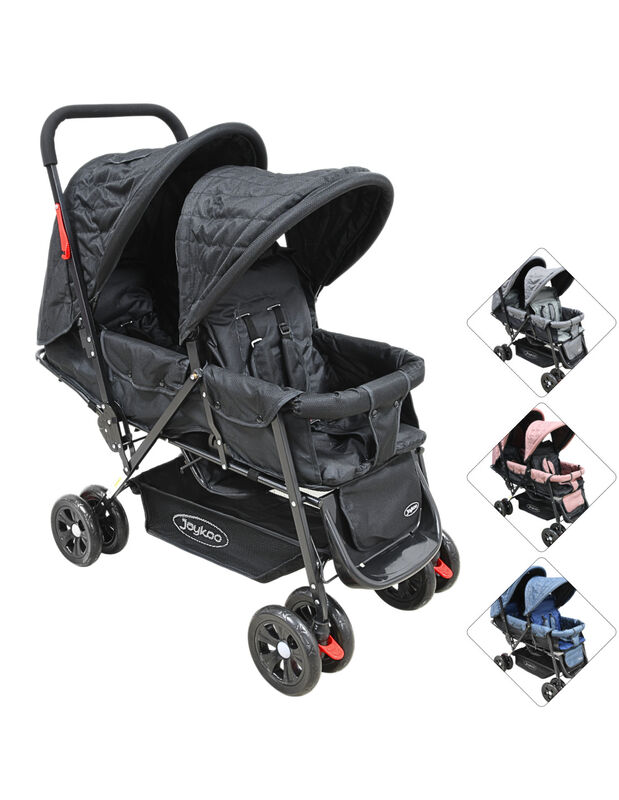 Carriola Doble para Beb&eacute;s Gemelar Plegable con ... image number null