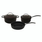 Bater&iacute;a Aluminio Negro 2.5m espesor HUDSON 5 pz tapas silicona