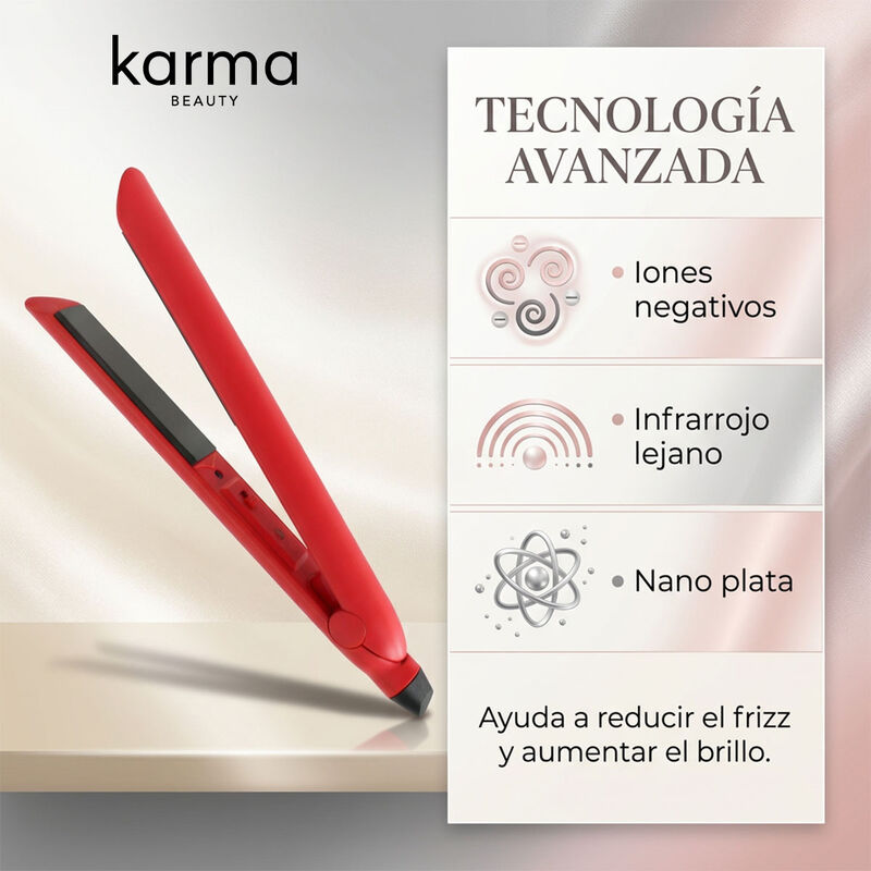 Plancha Profesional Karma Beauty Nano Styler Ro... image number null