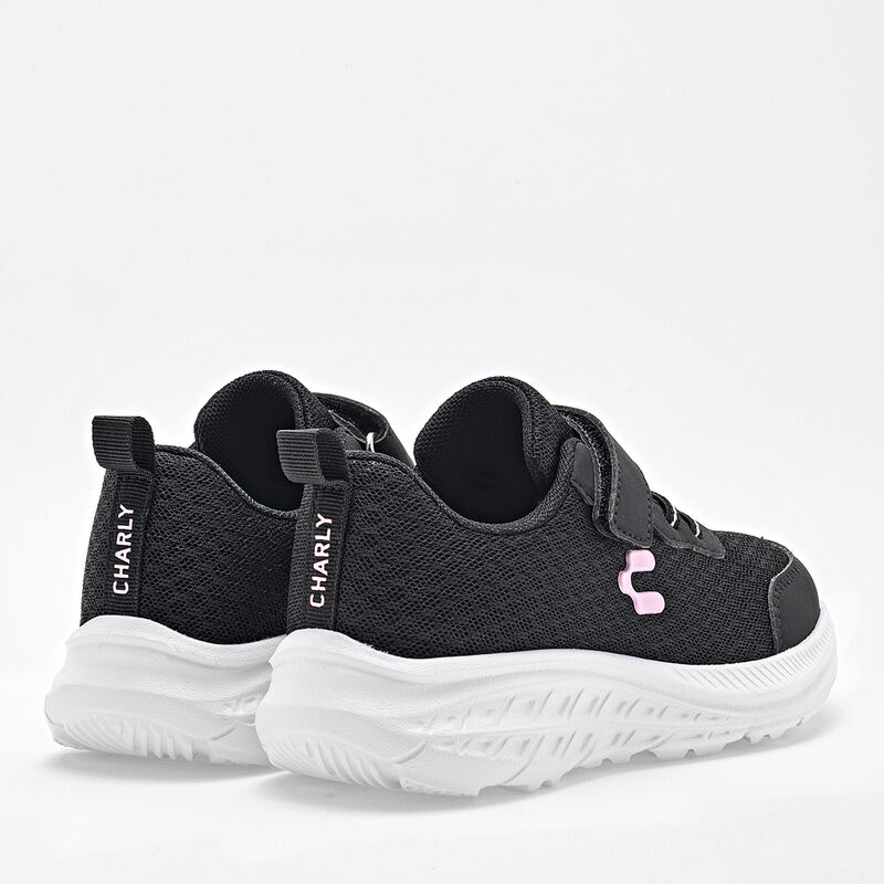 Charly Tenis deportivo para ni&ntilde;a negro, running... image number null