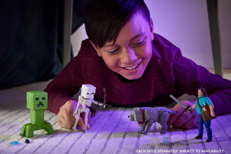 Set De Figuras De Acci&oacute;n Mattel Minecraft Creep... image number null