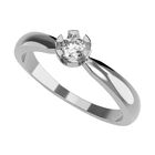 Anillo de Compromiso de 14K con Diamante de Laboratorio 0.20 CT F VS1 Talla 6.5 ORO BLANCO 14K&ndash; / FJ830-20-14W-LG-65