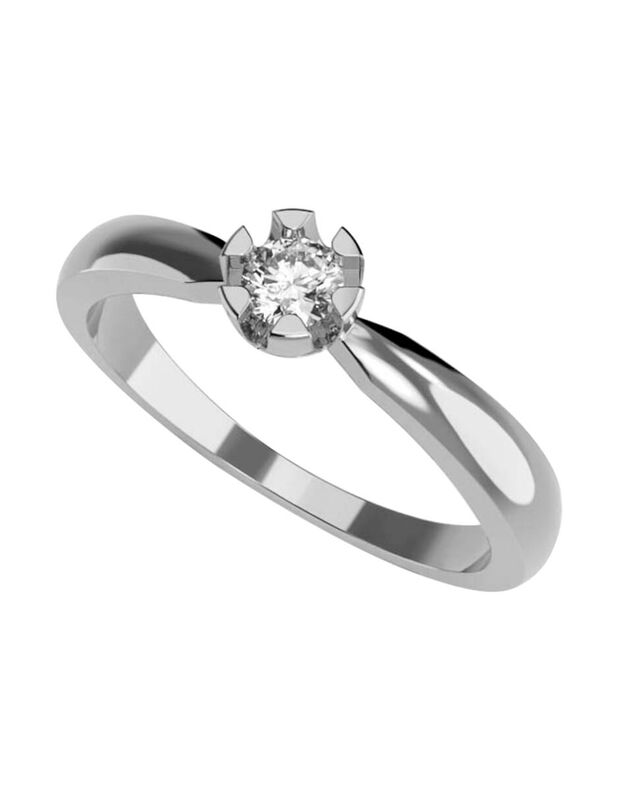 Anillo de Compromiso de 14K con Diamante de Lab... image number null