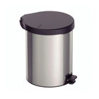 Bote Basura 12l Acero Inoxidable Pedal Pulido Tramontina