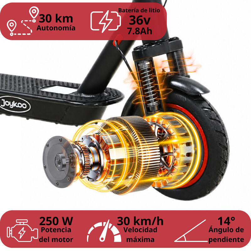 Scooter El&eacute;ctrico Para Adulto 250w Velocidad M&aacute;... image number null