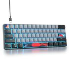 Teclado Iroboosta 61 Teclas Rgb Con Interruptores Azules, Cableado