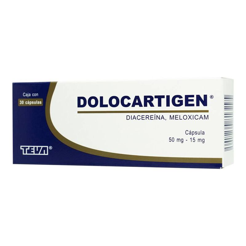 Dolocartigen 50mg-15mg Caja con 30 c&aacute;psulas 50m... image number null