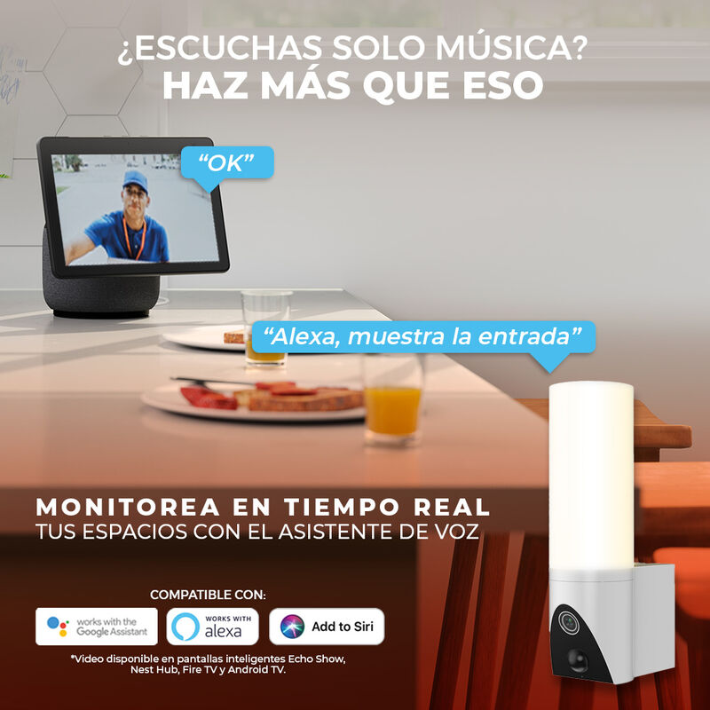 Cámara de Monitoreo con Lámpara Inteligente Wi-... image number null