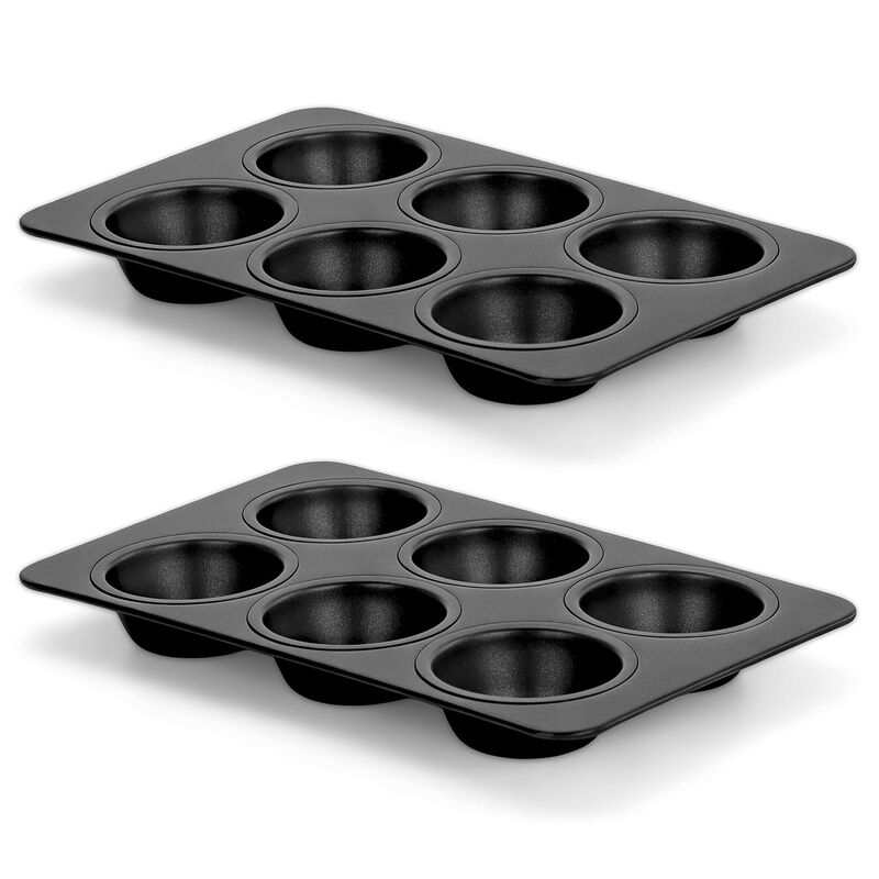 Molde para Muffins E-FAR Pack de 2, 6 Cavidades... image number null