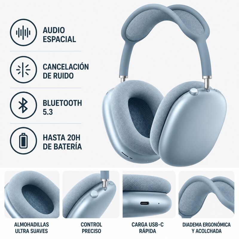 Airpods Max Azul Mww63be-a Apple image number null