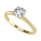 Anillo de Compromiso en Oro Amarillo 10K con Circonia -  Talla:5.5/ M440-10Y-CZ-55
