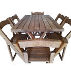 Comedor Alto Rectangular Modelo del Bosque 6 personas - Rústico Tratable