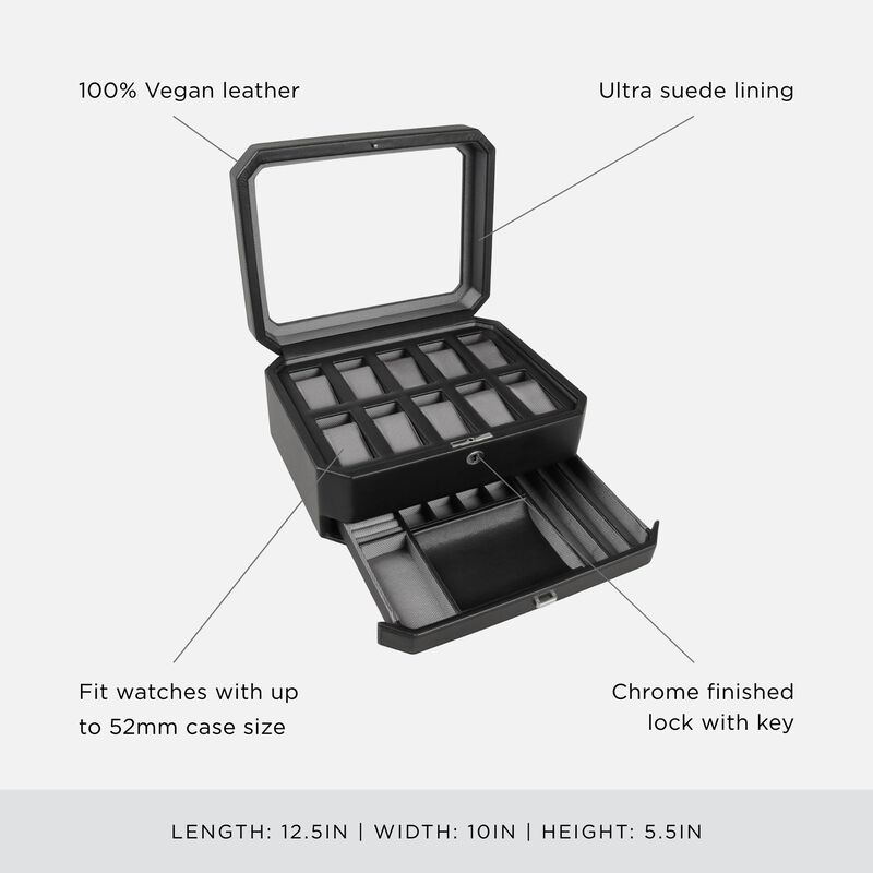Caja Para Relojes Wolf Windsor De 10 Piezas Con... image number null
