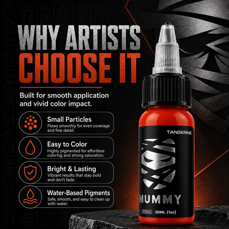 Tinta Para Tatuaje Mummy 30 ml Mandarina &ndash; Pigm... image number null