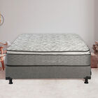 Colchón Individual Restonic Vail+Protector Spring Air+Box Dicasa Plomo