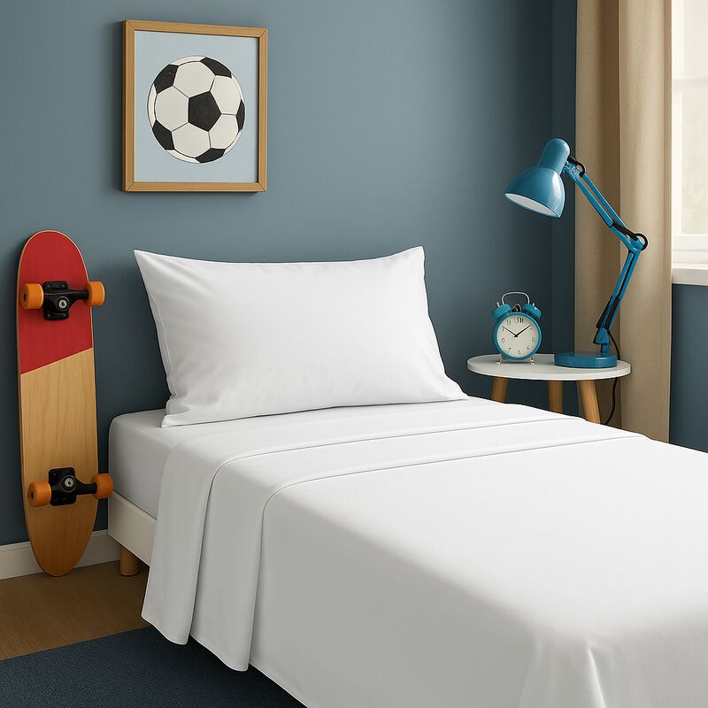 Juego de S&aacute;banas Tacto Algod&oacute;n Suaves y Durader... image number null