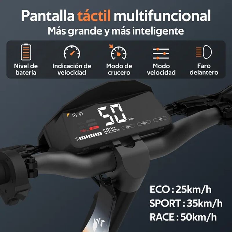 Scooter Eléctrico Honey Whale H2 Gris image number null