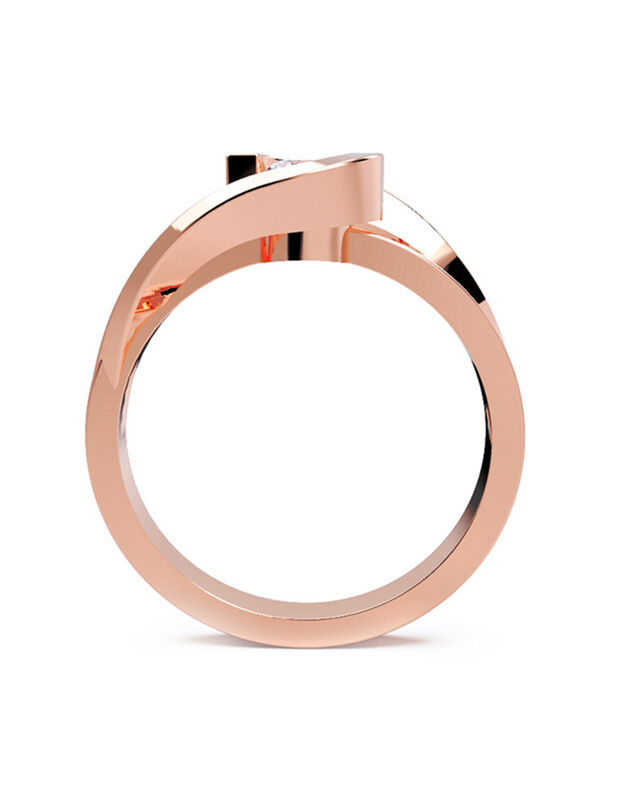 Anillo de Compromiso de 14K con Diamante de Lab... image number null