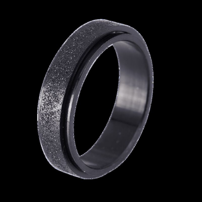 Anillo Hombre Anti Ansiedad Acero Inoxidable Re... image number null