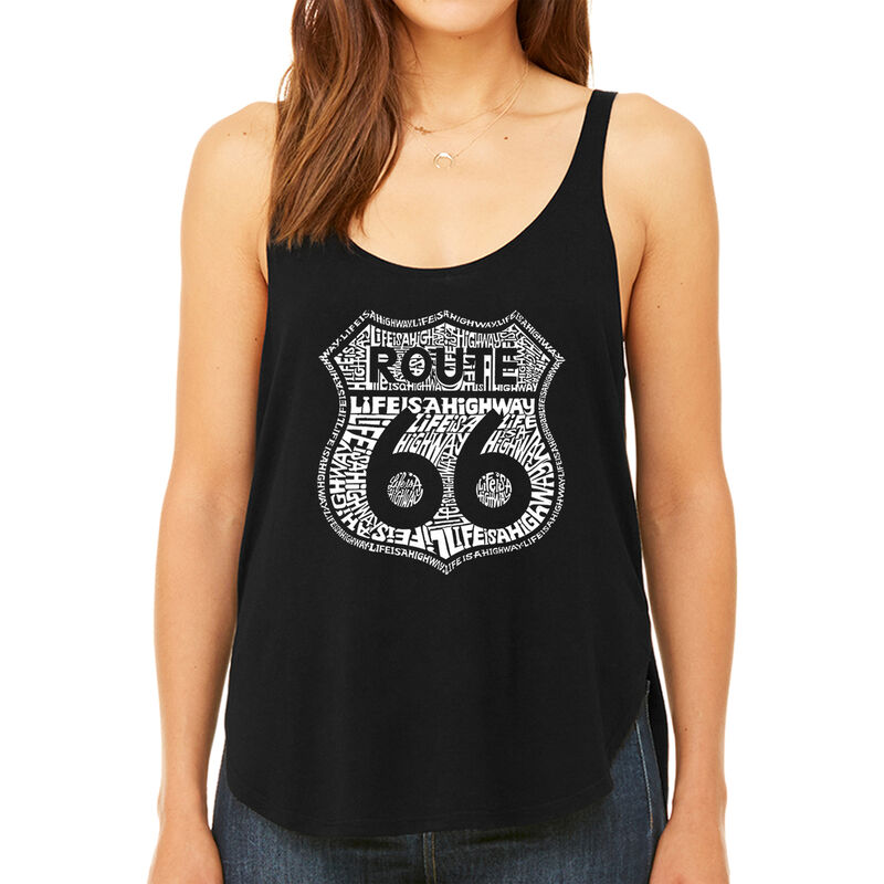 Tank Top Holgado Word Art Para Mujer - Ruta 66 ... image number null