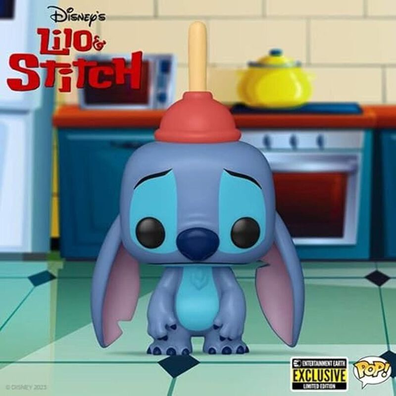 Lilo & Stitch Stitch With Plunger Funko Pop! Vi... image number null