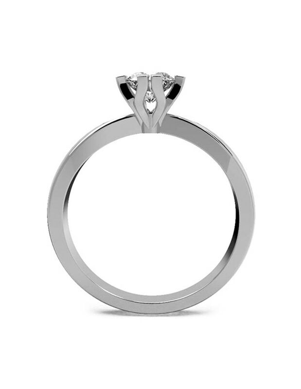 Anillo de Compromiso de 14K con Diamante de Lab... image number null