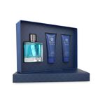 Set Carlo Corinto Eau Bleue 3pzs 100ml Edt Spray/brisk Shower Gel 100ml/afther Shave Gel 100ml.