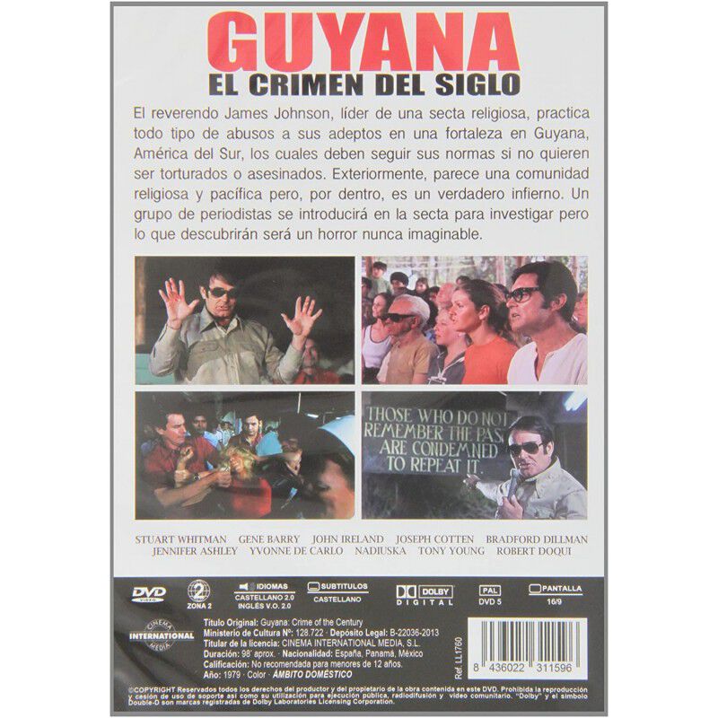 Guyana, El Crimen Del Siglo [dvd] (1979) Guyana... image number null