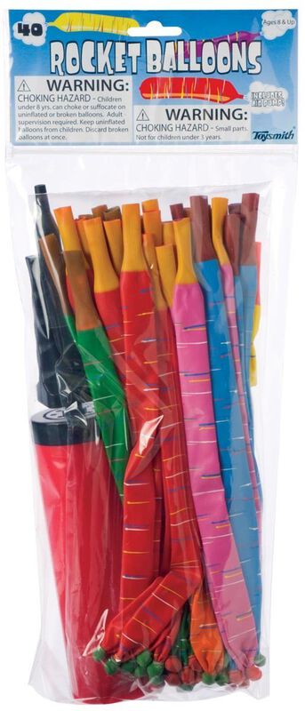 Rocket Balloons Toysmith Neato! Con Bomba De Ai... image number null