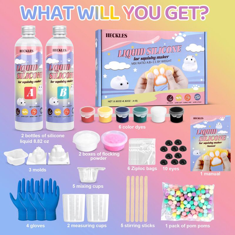Kit Para Hacer Squishies Heckles Diy Taba Con 5... image number null