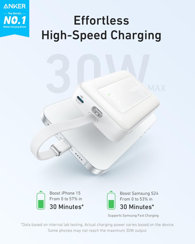 Power Bank Anker Zolo De 10 000 Mah Y 30 W Con ... image number null