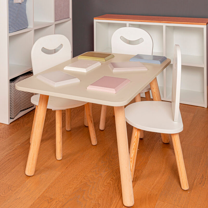 Mesa Rectangular Amplia de Madera para Ni&ntilde;os Y ... image number null