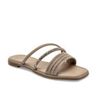 Ks sandalia piso para mujer beige dorado cod 140475-E