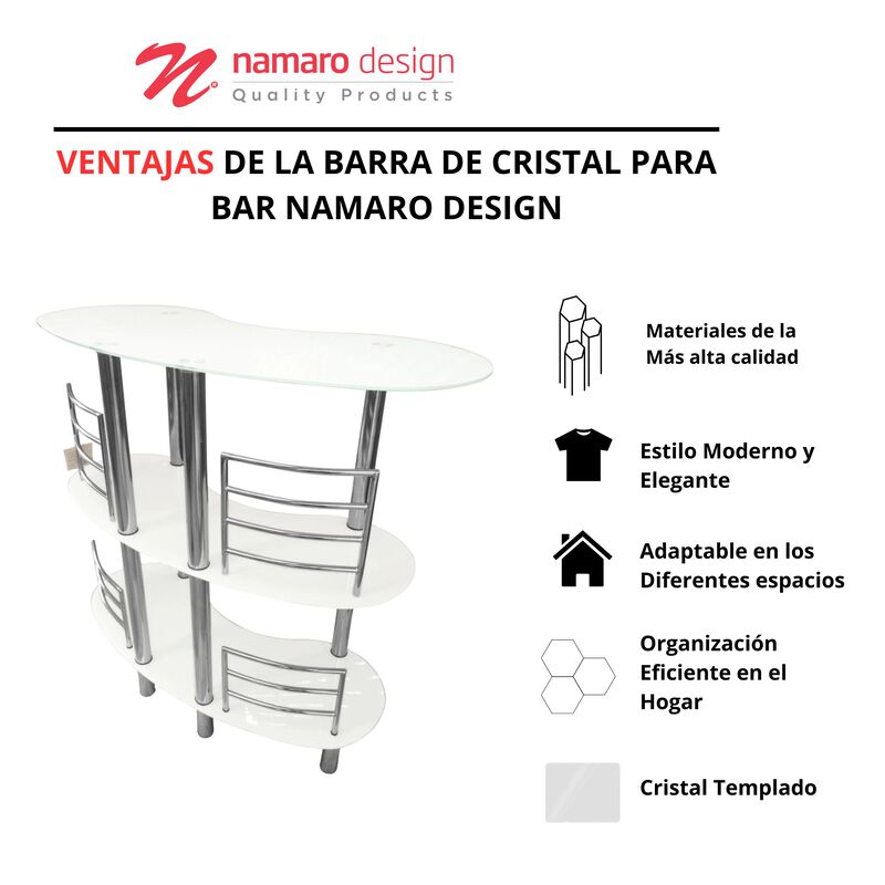 Barra De Cristal Para Bar Namaro Design image number null