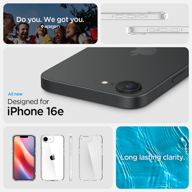 Funda Spigen Ultra Hybrid Para Iphone 16e, Tran... image number null