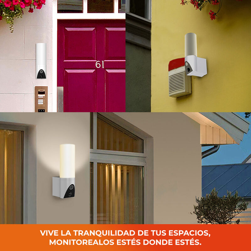 Cámara de Monitoreo con Lámpara Inteligente Wi-... image number null