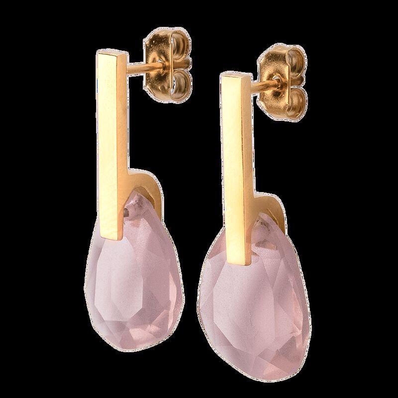 Aretes Mujer Acero Inoxidable Cristal, Regalos ... image number null