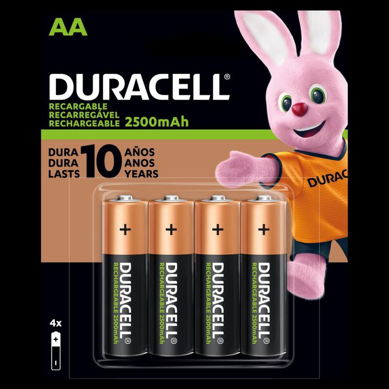 Cargador Duracell Con 8 Pilas Recargable AA 1.2... image number null