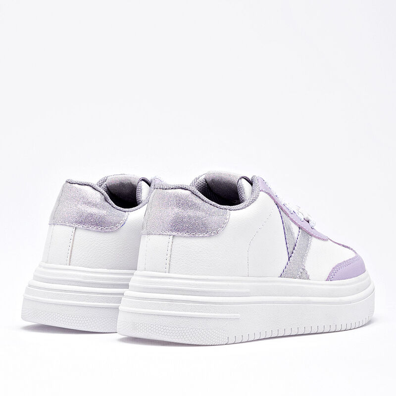 Moramora tenis para ni&ntilde;a blanco lila cod 140322... image number null