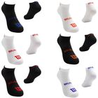 Wilson 10 Pares de Tines para Ni&ntilde;o, Color Blanco y Negro Logo Multicolor ,Talla Grande, Sin felpa