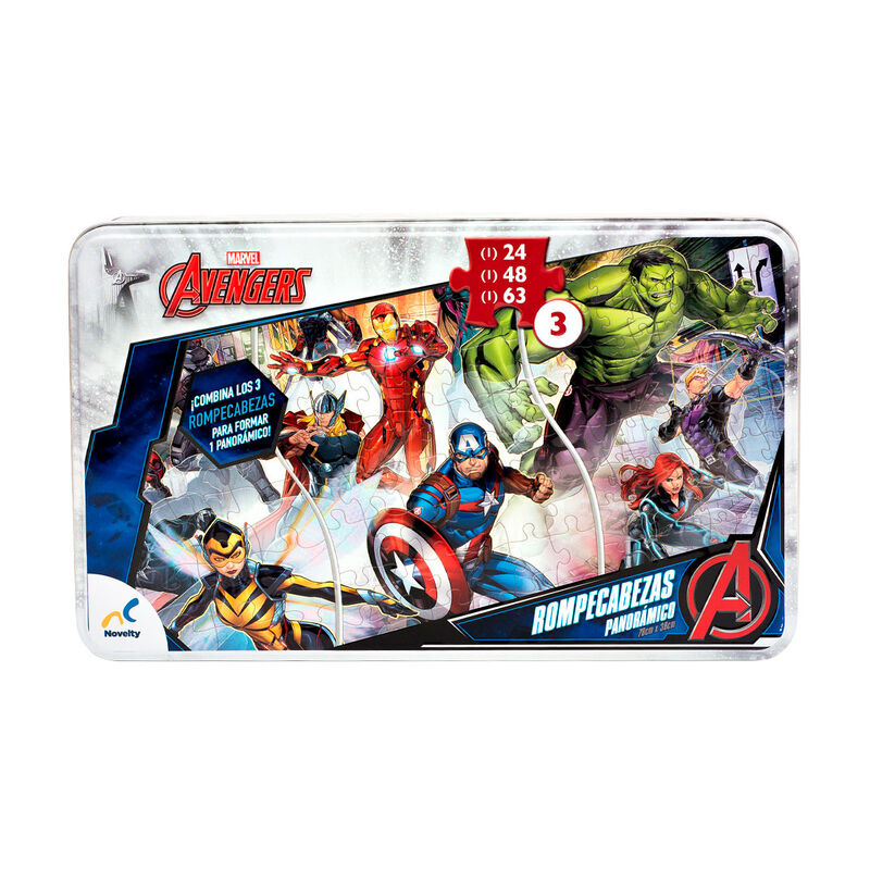Rompecabezas de los Avengers Panor&aacute;mico 3 en 1 image number null