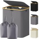 Cesto de ropa Lifewit 120 l gris con bolsa extra&iacute;ble