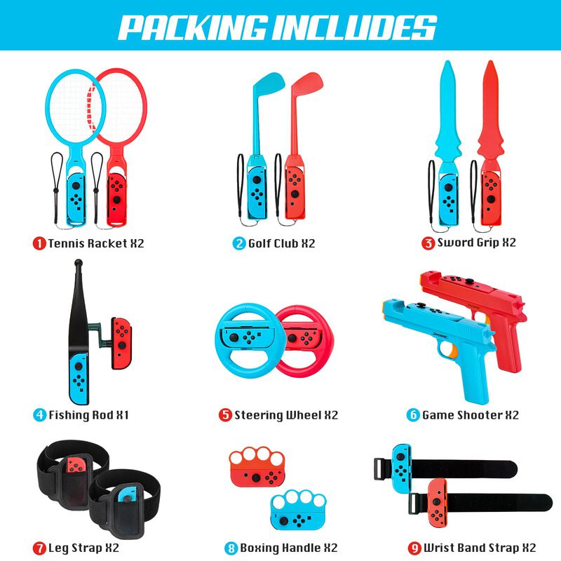Paquete de Accesorios Deportivos Joyhood Switch... image number null