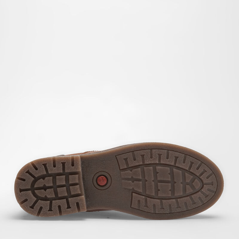 Audaz Zapato Casual De Piel Para Ni&ntilde;o Caf&eacute; Mari... image number null