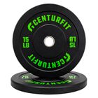 Par Disco Bumper Olimpico Libras Centro Acerocaucho Crossfit Verde Centurfit