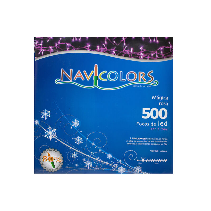 Serie de Luces Navide&ntilde;a 500 Led Luz Morada 22 M... image number null