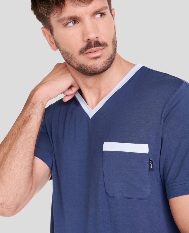 Pijama de Modal Marino image number null