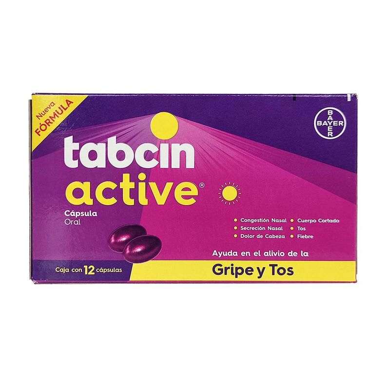 Tabcin Active 325 Mg/ 10 Mg/ 6.25 Mg/ 5 Mg 12 C... image number null