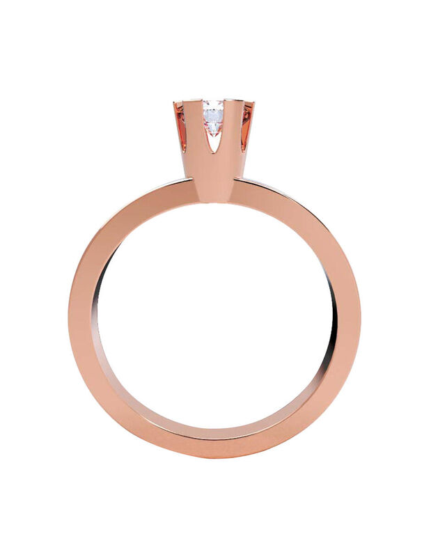 Anillo de Compromiso de 10K con Circonia Talla ... image number null